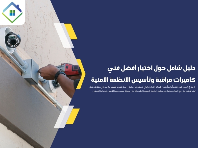 فني كاميرات مراقبة وتأسيس الأنظمة الأمنية -الشرقية السعودية